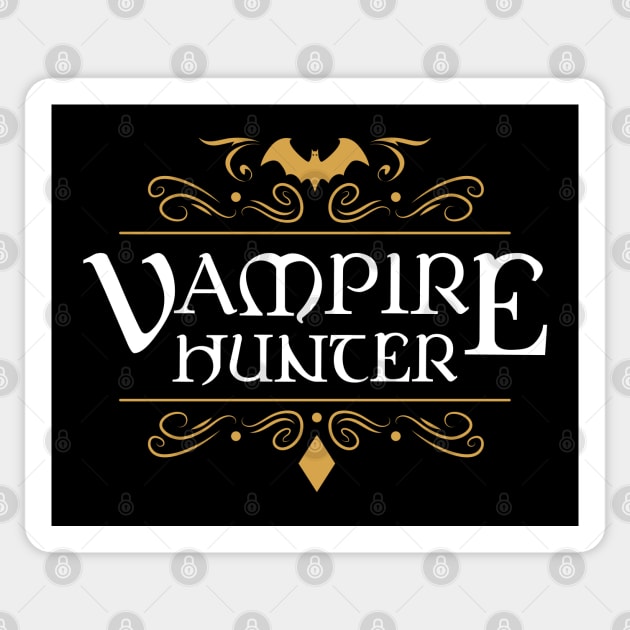 Vampire Hunter Character Class Tabletop RPG Gaming Sticker by pixeptional